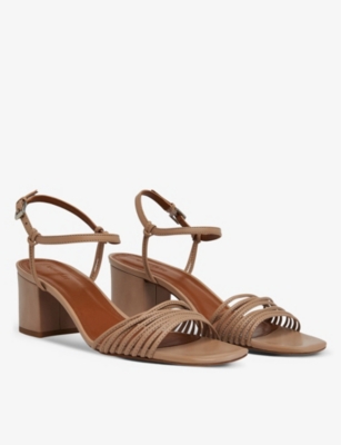 WHISTLES HANA LEATHER HEELED SANDALS