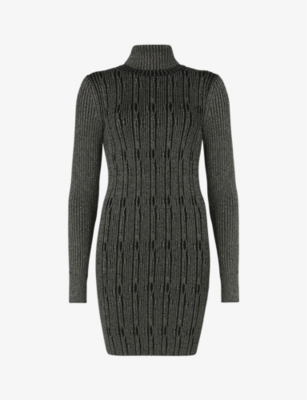cable knit mini dress
