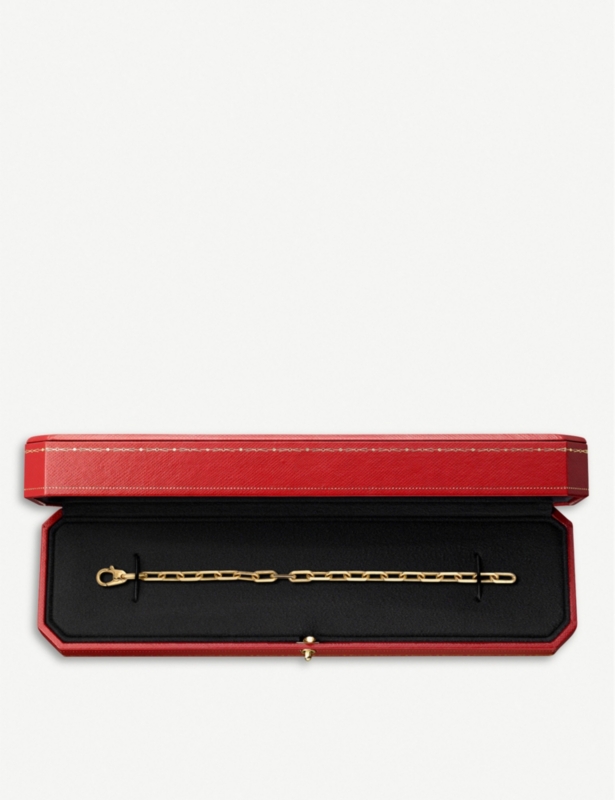 Santos De Cartier 18ct yellow-gold bracelet