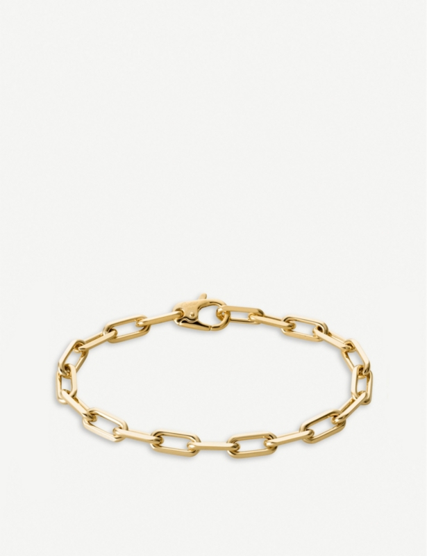 Santos De Cartier 18ct yellow-gold bracelet