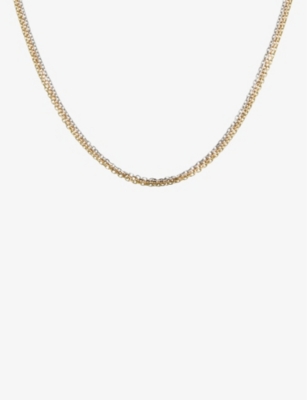 Shop Cartier Womens 3-gold Trinity 18ct White-gold, 18ct Rose-gold And 18ct Yellow-gold Chain Necklace
