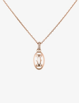 CARTIER - Double C Logo rose-gold and 