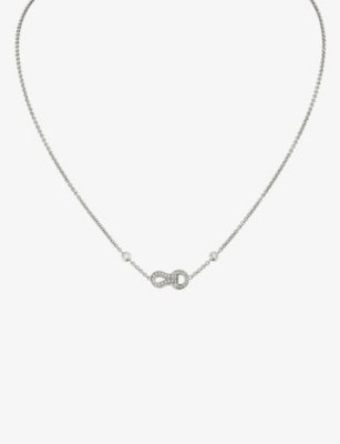 Agrafe white gold and diamond necklace 