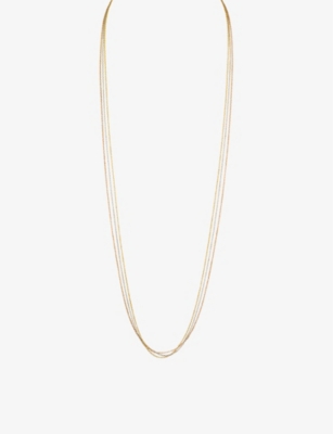 Cartier Womens 3-gold Trinity Yellow-gold Triple Chain Necklace