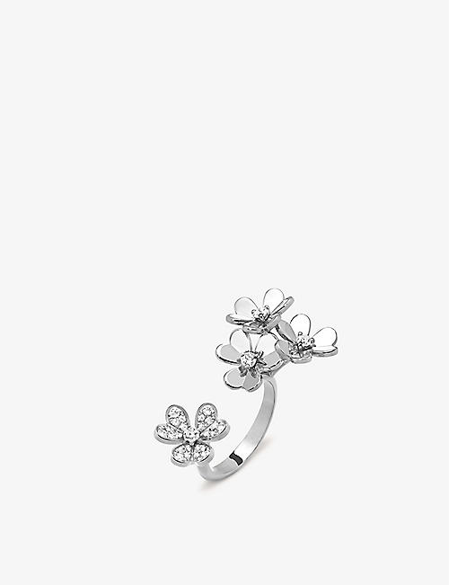 VAN CLEEF & ARPELS: Frivole Between the Finger white gold and diamond ring