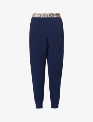 next navy jogging bottoms