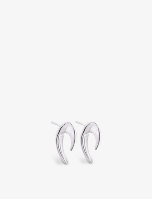 Shop Shaun Leane Women's Silver Talon Mini Sterling-silver Earrings