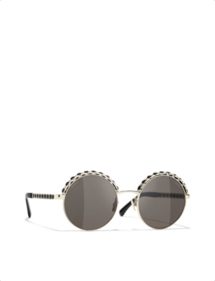 CHANEL: Round Sunglasses