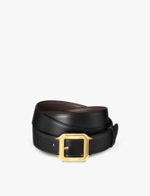 CARTIER: Santos leather belt