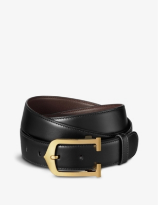 CARTIER Elongated C leather belt Selfridges