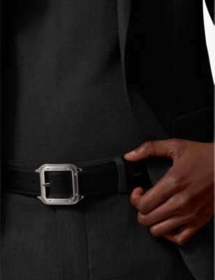CARTIER: Santos leather belt