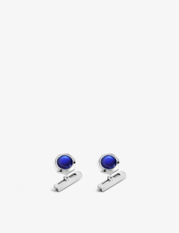 Santos de Cartier palladium-coated sterling-silver cufflinks