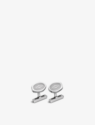 CARTIER: Wax Seal palladium-plated sterling-silver cufflinks