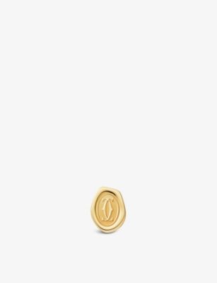 CARTIER: Wax Seal 18ct yellow-gold cufflinks