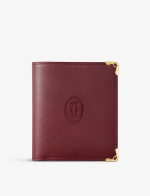 Cartier Burgundy Must De Leather Wallet