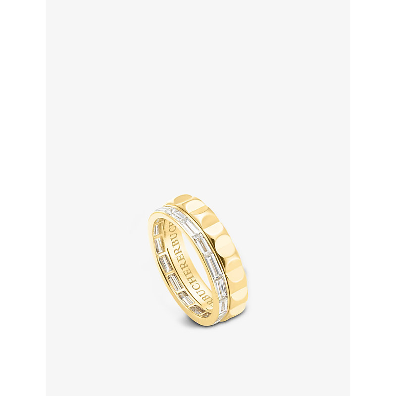 Bucherer Fine Jewellery B-dimension 18ct Yellow-gold And Diamond Ring In Yellow Gold