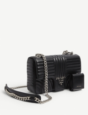 pink prada bag with strap