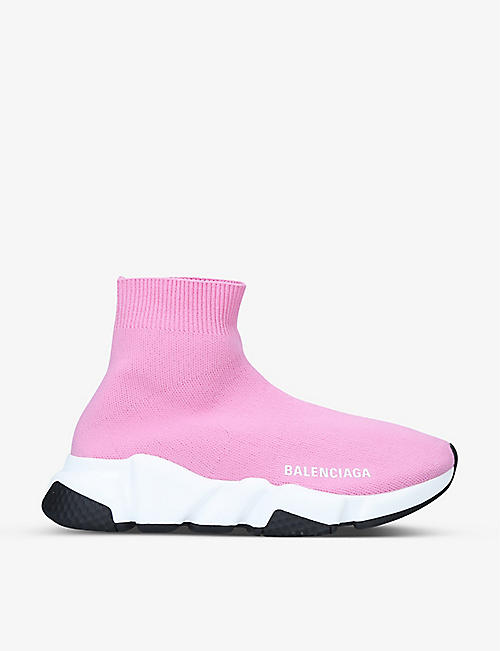BALENCIAGA: Women's Speed woven mid-top trainers