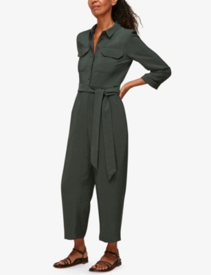 whistles utility crepe jumpsuit