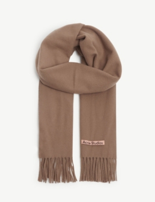 embroidered wool scarf