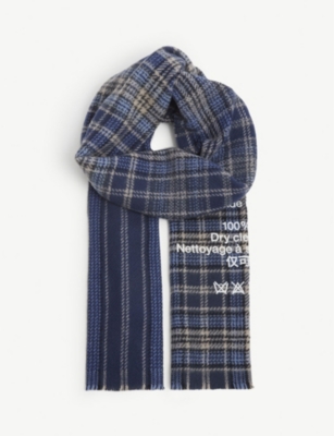 acne studios cassiar check scarf