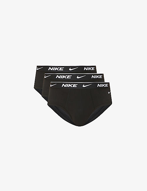 NIKE: Everyday stretch-cotton jersey briefs pack of three