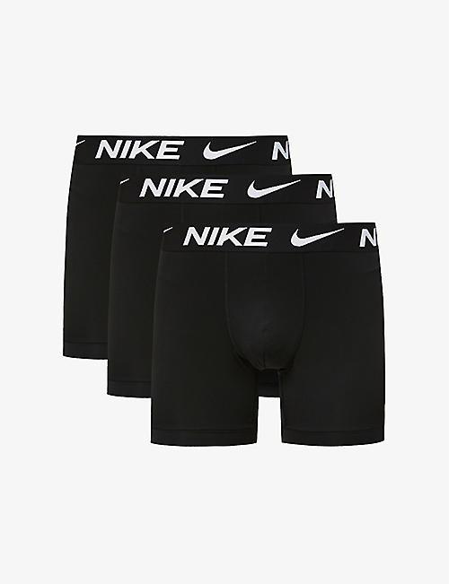 NIKE: Essential stretch-woven boxers pack of three