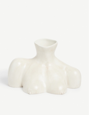 ANISSA KERMICHE - Breast Friend marble vase 25cm | Selfridges.com