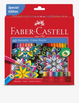 FABER CASTELL: Coloured pencils set of 60