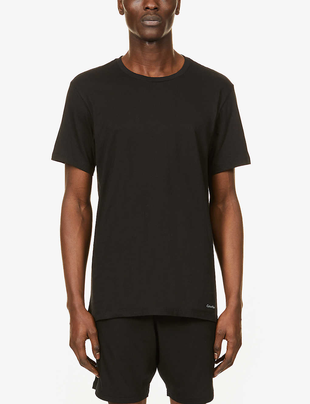 Calvin Klein Pack Of Three Cotton-jersey T-shirts In Black White Grey