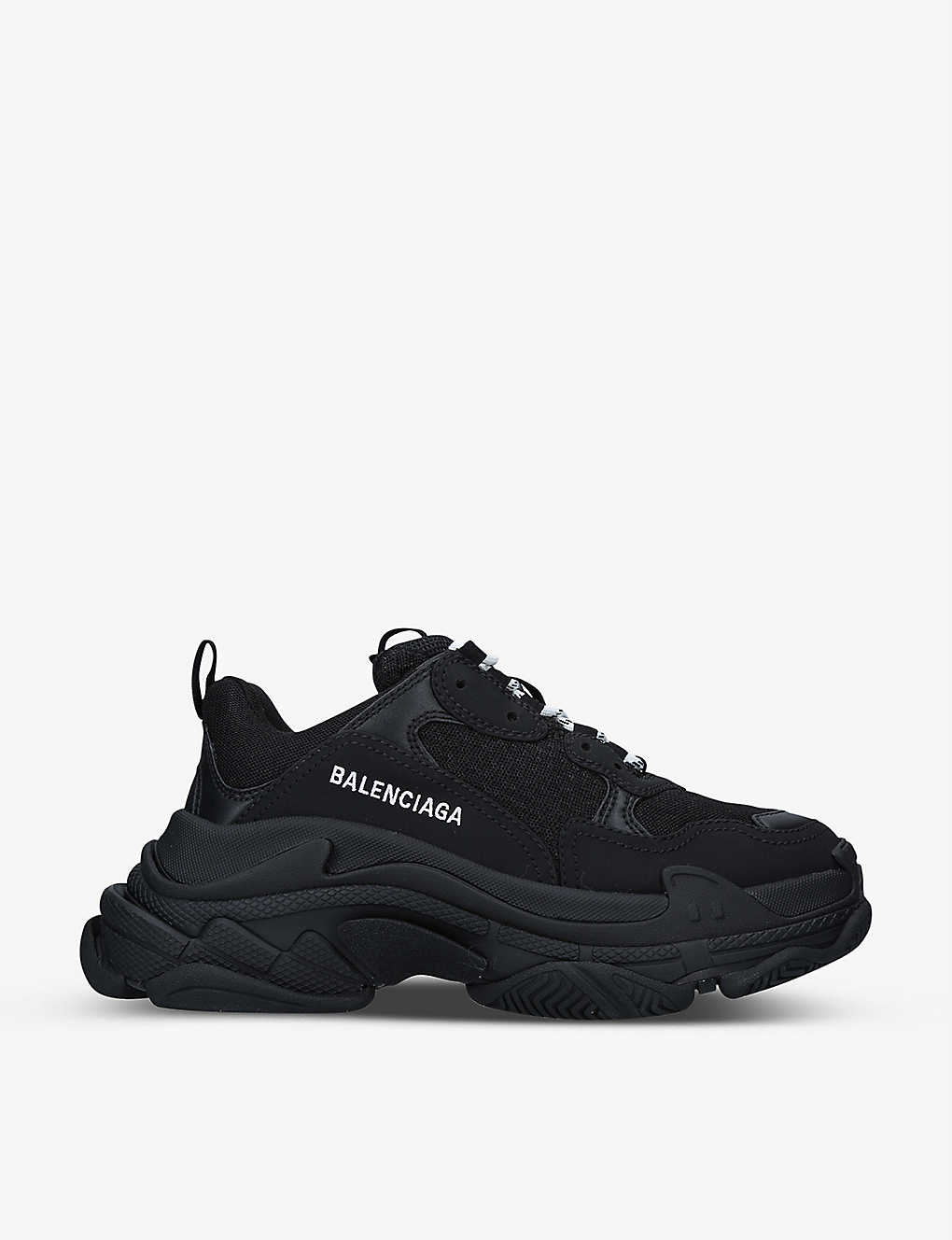Balenciaga Triple S suede and mesh trainers