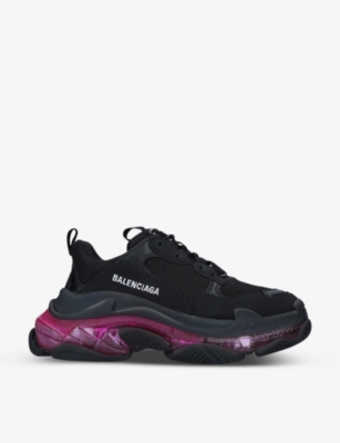 balenciaga triple s black selfridges