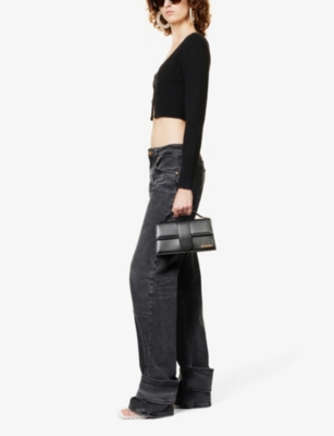 Jacquemus Womens Black Le Grand Bambino Leather Top Handle Bag In Black