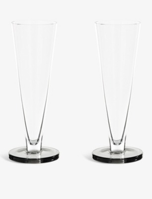 TOM DIXON: Puck flute glasses set of two