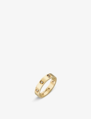 CARTIER: LOVE 18ct yellow-gold and 8 diamonds wedding band
