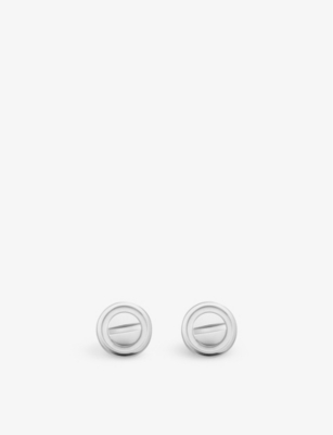 CARTIER: LOVE 18ct white-gold stud earrings