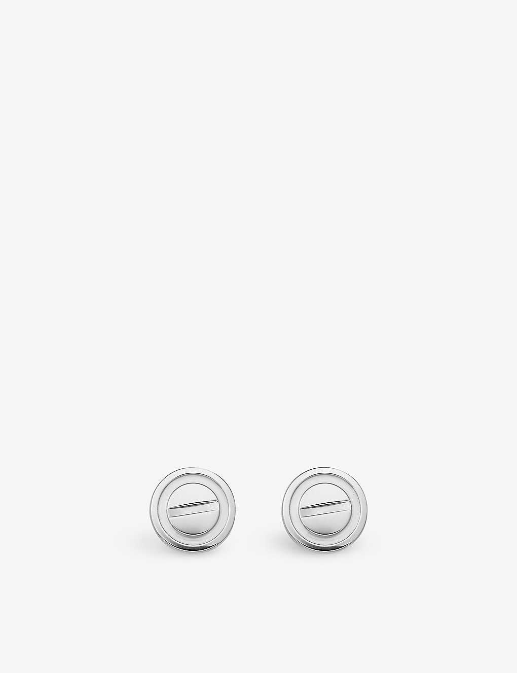 Cartier Womens White Gold Love 18ct White-gold Stud Earrings