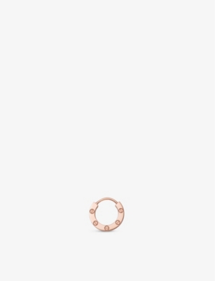 CARTIER LOVE 18ct rose gold single hoop earring Selfridges