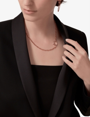 CARTIER: Juste Un Clou 18ct rose-gold and diamond necklace