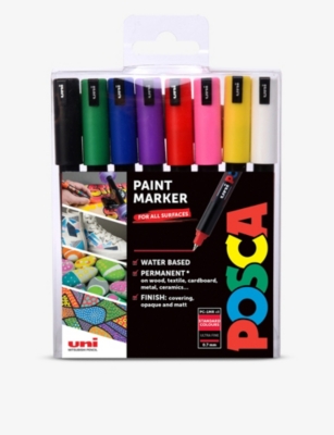 Posca Paint Marker Fine PC-3M Set of 6, Bold Colors