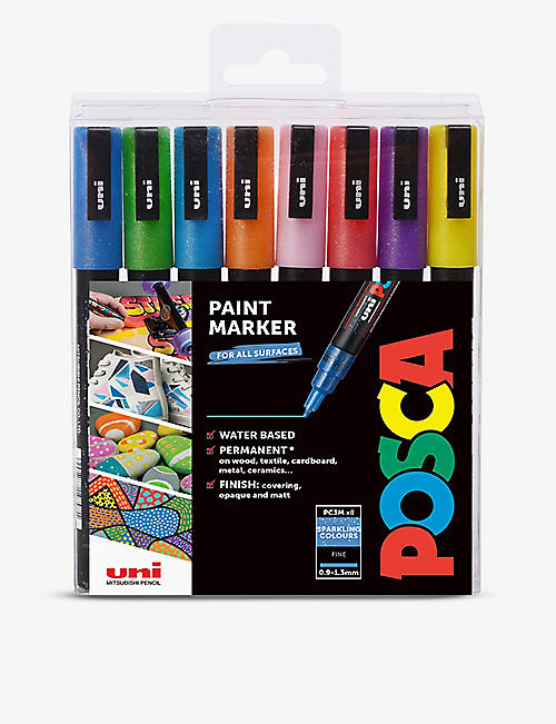 POSCA: PC-3M marker pens pack of eight