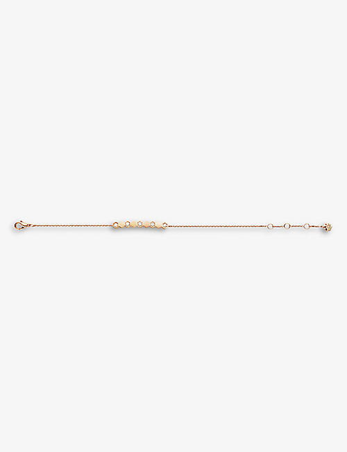 CHAUMET: Bee My Love 18ct rose-gold and diamond bracelet