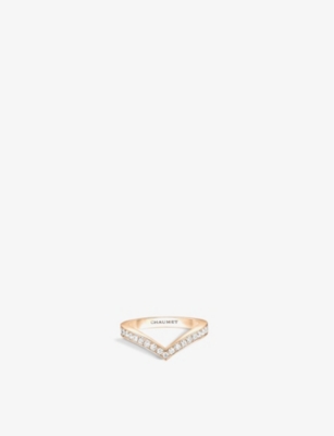 CHAUMET: Joséphine Aigrette 18ct rose-gold and diamond ring