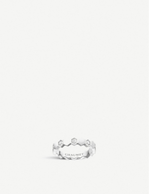 CHAUMET: Bee My Love 18ct white-gold and diamond ring