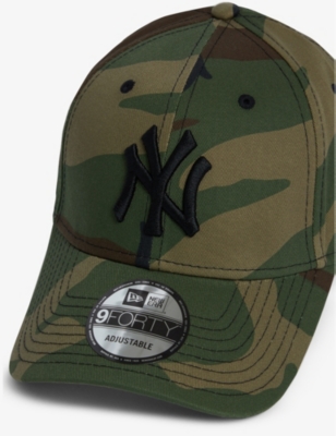 Shop New Era 9forty New York Yankees Cotton Baseball Cap In Woodland Camo
