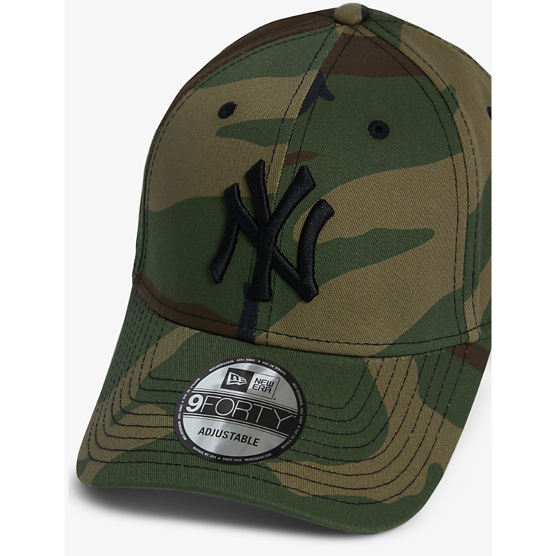 Shop New Era 9forty New York Yankees Cotton Baseball Cap In Woodland Camo