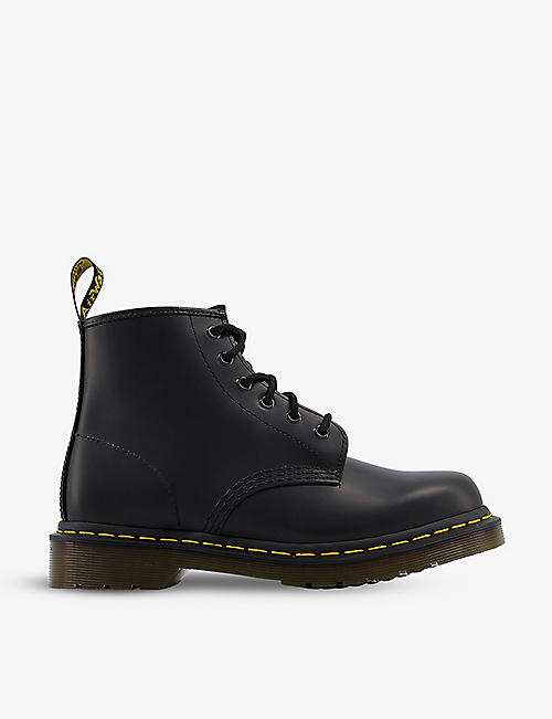 DR. MARTENS: 101 Brando 6-eye leather boots
