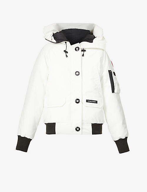 CANADA GOOSE: Chilliwack hooded cotton-blend bomber jacket
