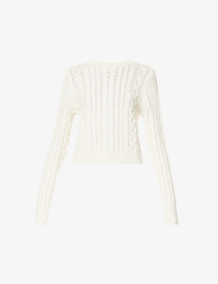 white designer sweater