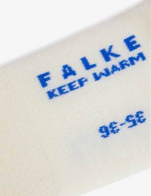 Shop Falke Women's 2040 Off White Invisible Wool-blend Step Sock